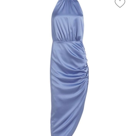 New Veronica Beard Satin dress - steel blue - Picture 3 of 4